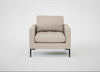 Eton Armchair Boucle Tweed Pearl / Black