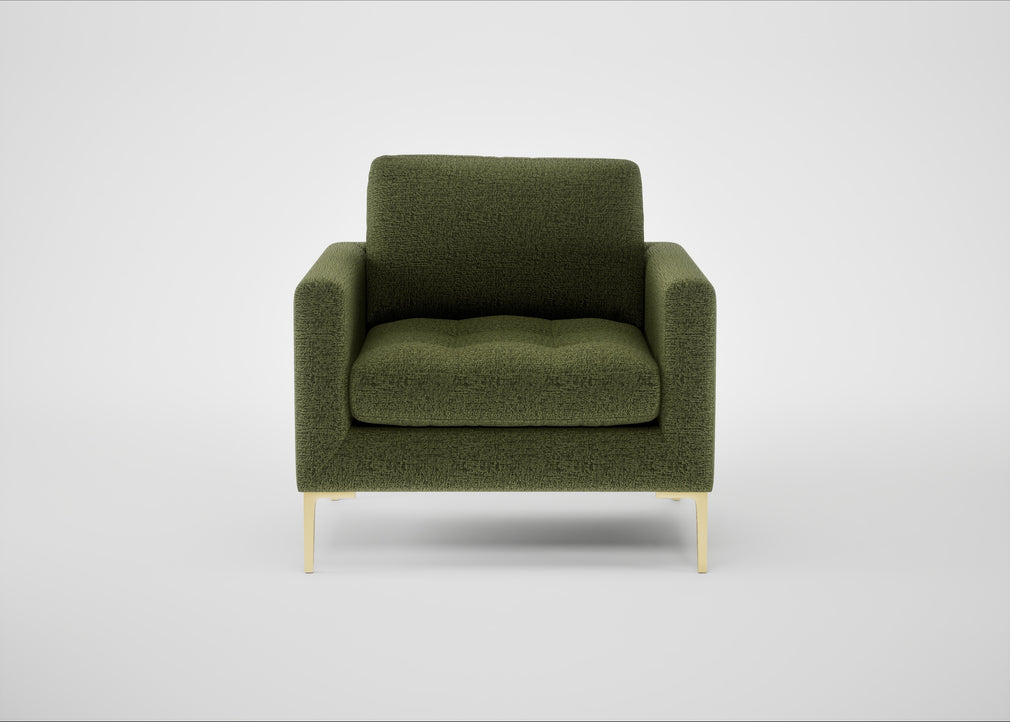Eton Armchair Boucle Velvet Wilder / Brass