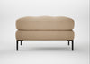 Eton Footstool Capelo Linen-Cotton Bamboo / Black