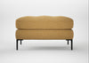 Eton Footstool Boucle Tweed Citrine / Black