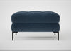 Eton Footstool Boucle Velvet Space / Black