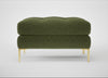Eton Footstool Boucle Velvet Wilder / Brass