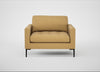 Eton Loveseat Boucle Tweed Citrine / Black