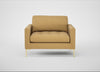 Eton Loveseat Boucle Tweed Citrine / Brass