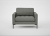 Eton Loveseat Boucle Tweed Lapis / Black