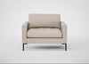 Eton Loveseat Boucle Tweed Pearl / Black