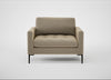 Eton Loveseat Boucle Velvet Rocky / Black