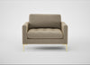 Eton Loveseat Boucle Velvet Rocky / Brass