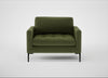 Eton Loveseat Boucle Velvet Wilder / Black