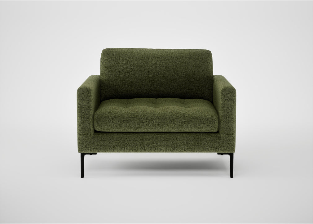 Eton Loveseat Boucle Velvet Wilder / Black