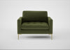 Eton Loveseat Boucle Velvet Wilder / Brass