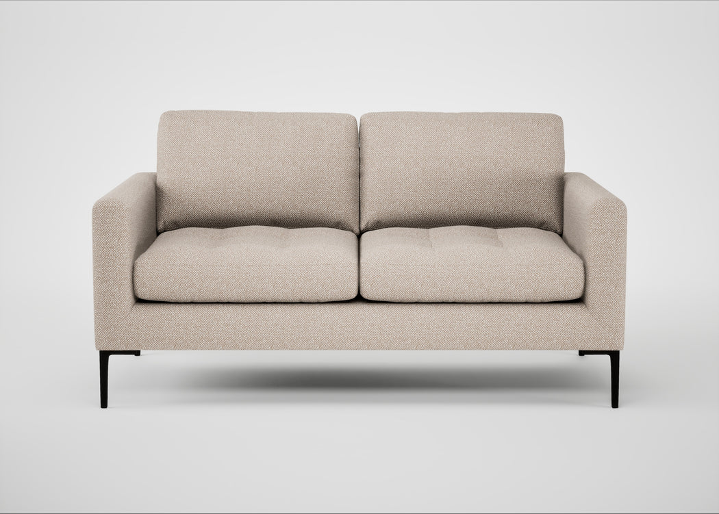 Eton 2 Seater Sofa Boucle Tweed Pearl / Black