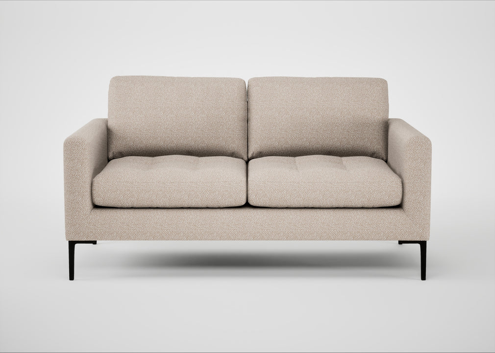 Eton 2 Seater Sofa Boucle Tweed Pearl / Black