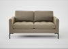 Eton 2 Seater Sofa Boucle Velvet Rocky / Black