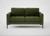 Eton 2 Seater Sofa Boucle Velvet Wilder / Black