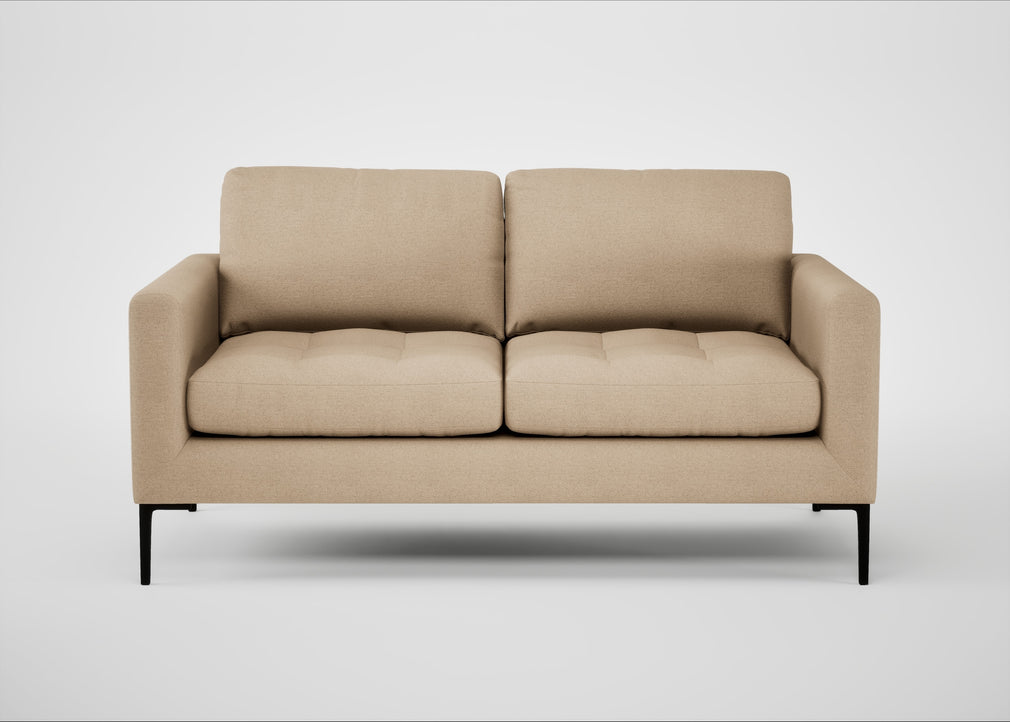 Eton 2 Seater Sofa Capelo Linen-Cotton Bamboo / Black