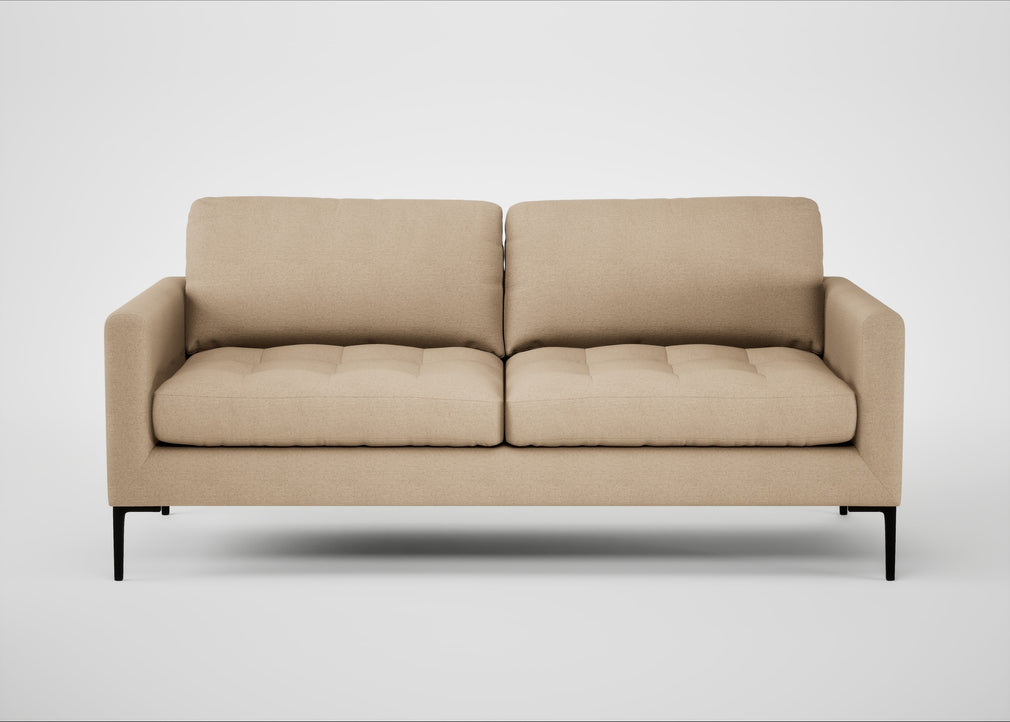 Eton 3 Seater Sofa Capelo Linen-Cotton Bamboo / Black