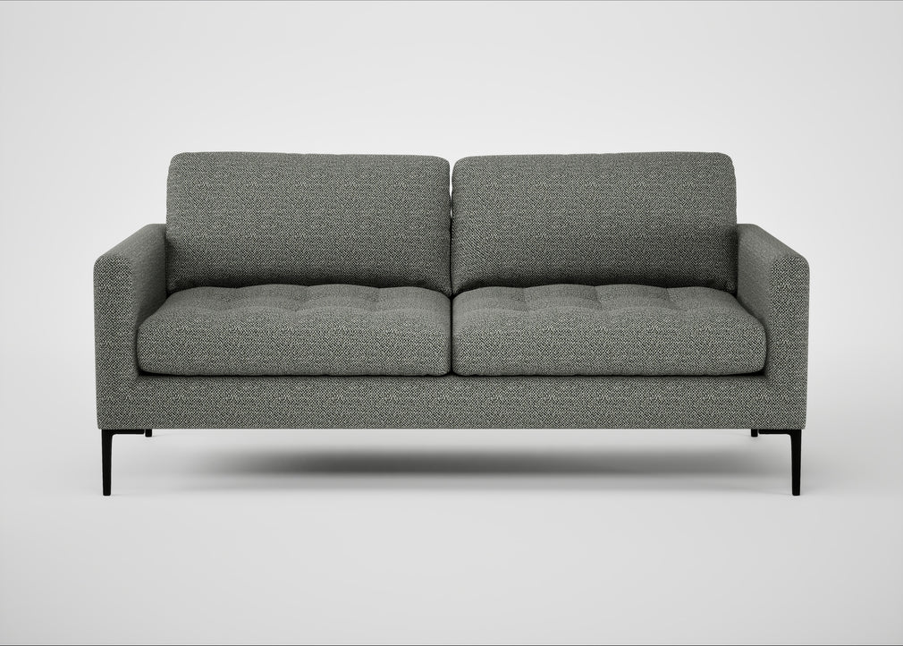 Eton 3 Seater Sofa Boucle Tweed Lapis / Black