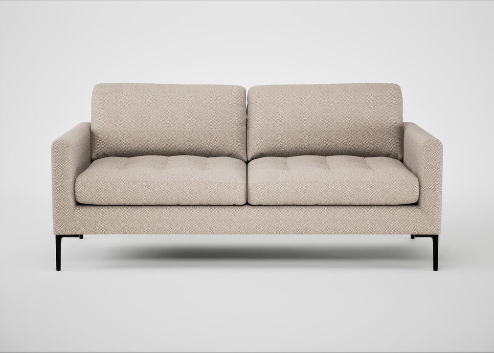 Eton 3 Seater Sofa Boucle Tweed Pearl / Black