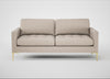 Eton 3 Seater Sofa Boucle Tweed Pearl / Brass