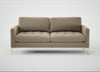 Eton 3 Seater Sofa Boucle Velvet Rocky / Brass