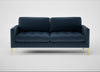 Eton 3 Seater Sofa Boucle Velvet Space / Brass