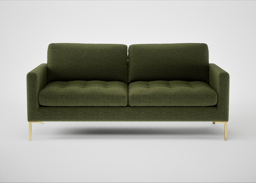 Eton 3 Seater Sofa Boucle Velvet Wilder / Brass