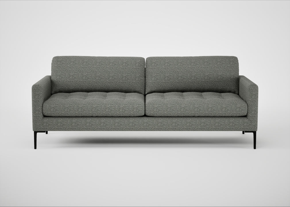Eton 4 Seater Sofa Boucle Tweed Lapis / Black