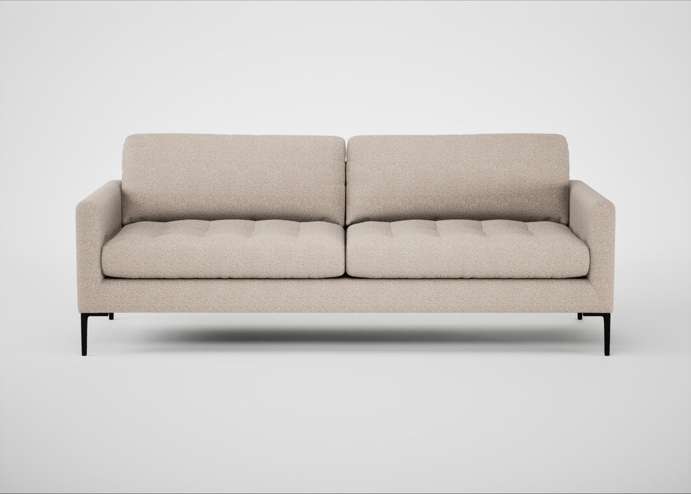 Eton 4 Seater Sofa Boucle Tweed Pearl / Black