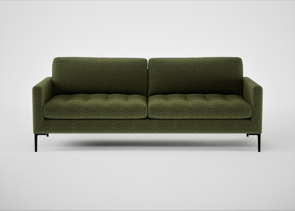 Eton 4 Seater Sofa Boucle Velvet Wilder / Black