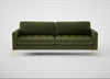 Eton 4 Seater Sofa Boucle Velvet Wilder / Brass