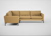 Eton Left Hand Facing Corner Sofa Boucle Tweed Citrine / Black