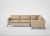 Eton Right Hand Facing Corner Sofa Capelo Linen-Cotton Bamboo / Black