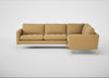 Eton Right Hand Facing Corner Sofa Boucle Tweed Citrine / Brass