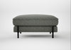 Tortona Footstool Boucle Tweed Lapis