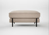 Tortona Footstool Boucle Tweed Pearl
