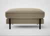 Tortona Footstool Boucle Velvet Rocky