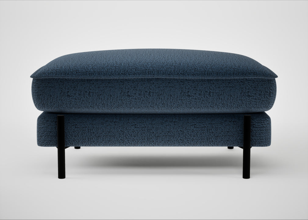 Tortona Footstool Boucle Velvet Space