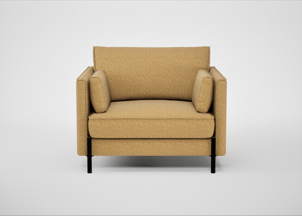 Tortona Armchair Boucle Tweed Citrine