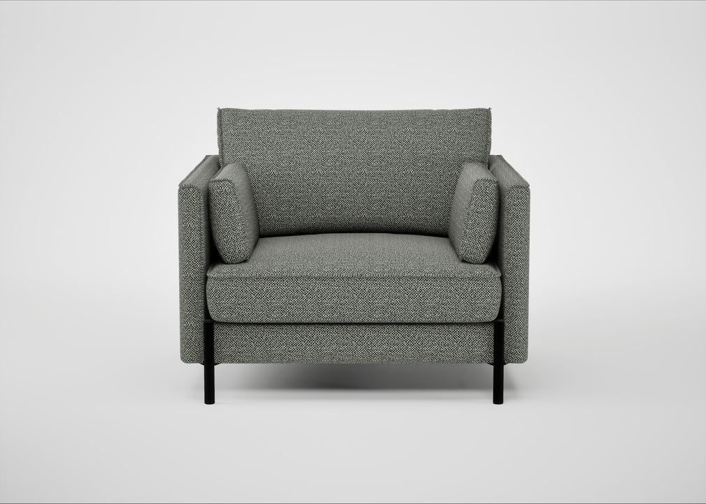 Tortona Armchair Boucle Tweed Lapis