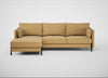 Tortona Left Hand Facing Corner Chaise Boucle Tweed Citrine