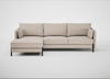 Tortona Left Hand Facing Corner Chaise Boucle Tweed Pearl