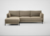 Tortona Left Hand Facing Corner Chaise Boucle Velvet Rocky