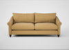 Devon 4 Seater Sofa Boucle Tweed Citrine / Walnut Stained