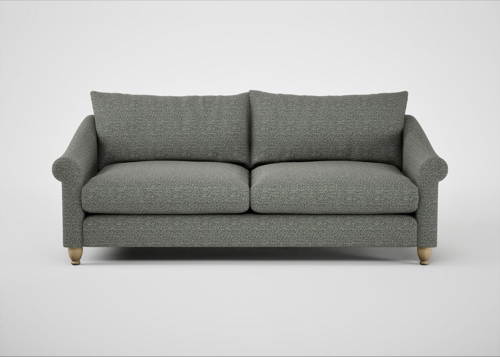 Devon 4 Seater Sofa Boucle Tweed Lapis / Natural