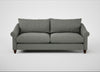 Devon 4 Seater Sofa Boucle Tweed Lapis / Walnut Stained