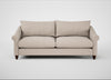 Devon 4 Seater Sofa Boucle Tweed Pearl / Walnut Stained