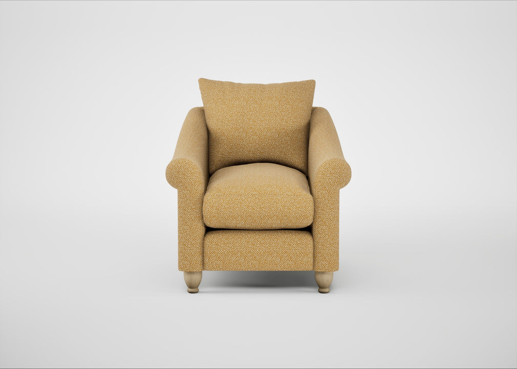 Devon Armchair Boucle Tweed Citrine / Natural
