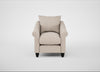 Devon Armchair Boucle Tweed Pearl / Black