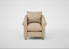 Devon Armchair Capelo Linen-Cotton Bamboo / Natural